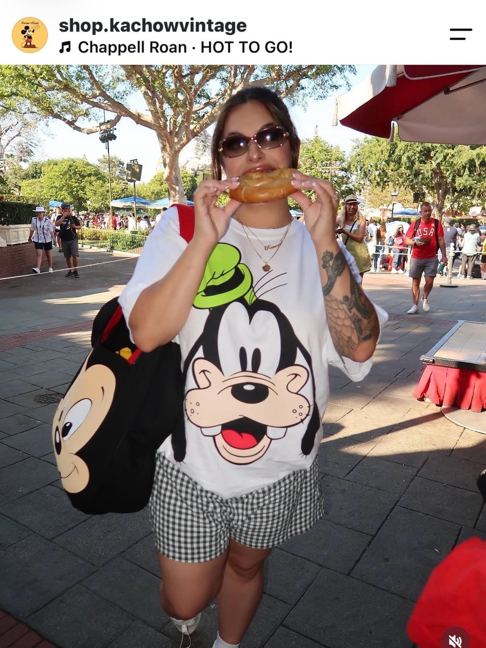 Goofy Graphic Tee with Neon Green Accent